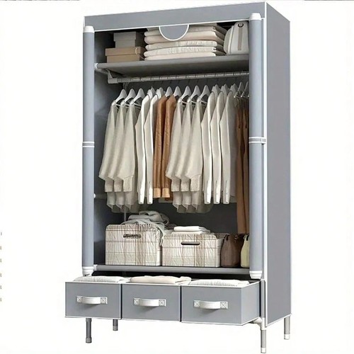 Portable metal wardrobe - metal, with