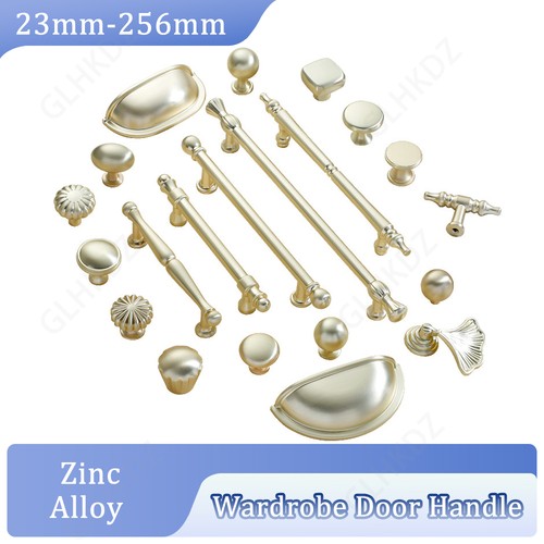 Golden wardrobe door - golden, handle