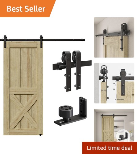6ft black sliding door - black,