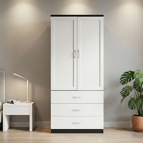 Wood wardrobe door - wardrobe, 2