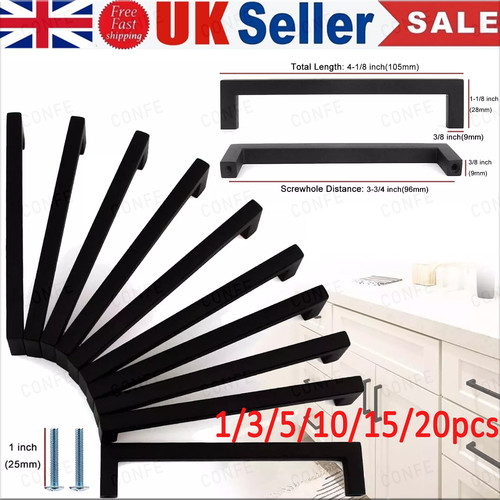 Square bar door handles - bar,