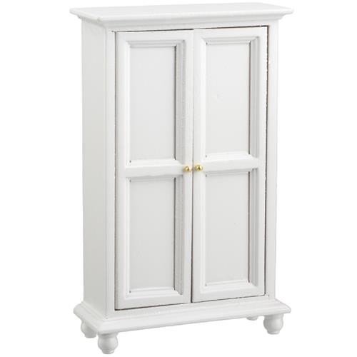 Dolls house wardrobe white - house,