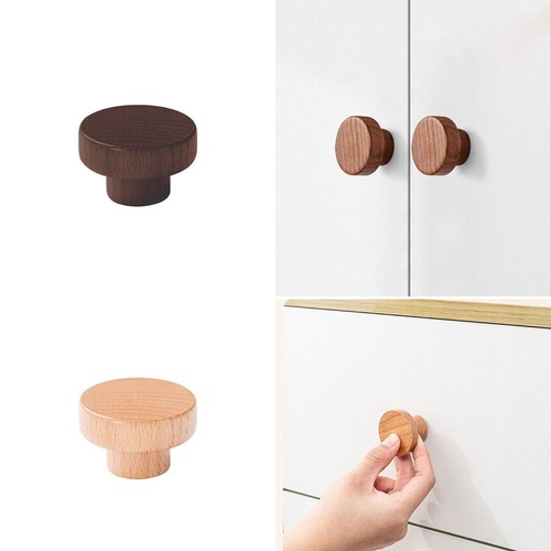 Wooden cabinet knob round - cabinet,