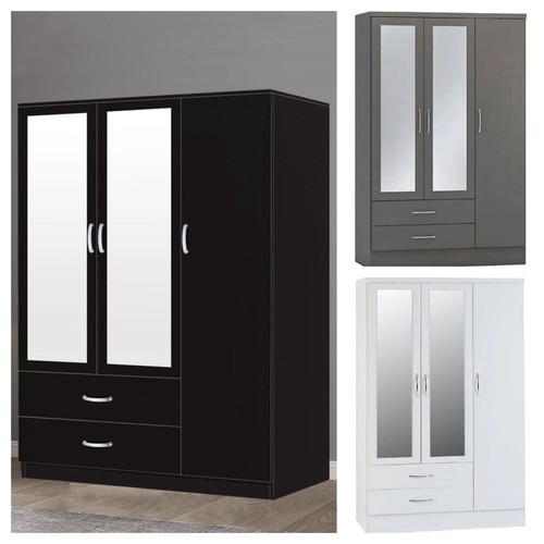 Modern 3door wardrobe with - wardrobe, 2
