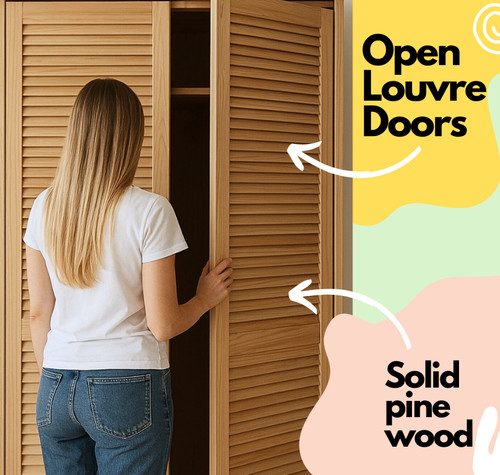 Louvre wardrobe door - door, natural