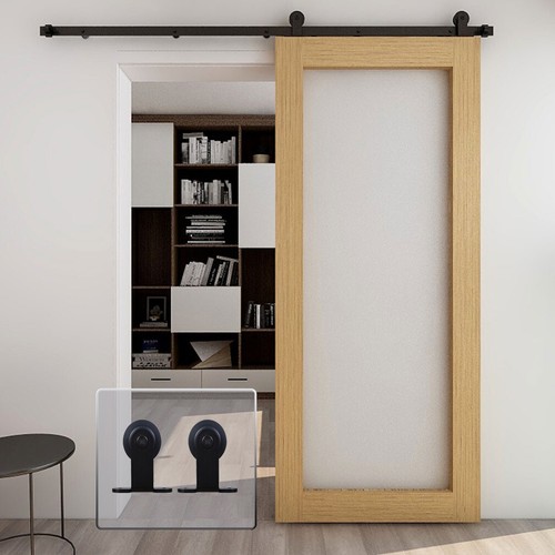Sliding barn door hardware - door, kit